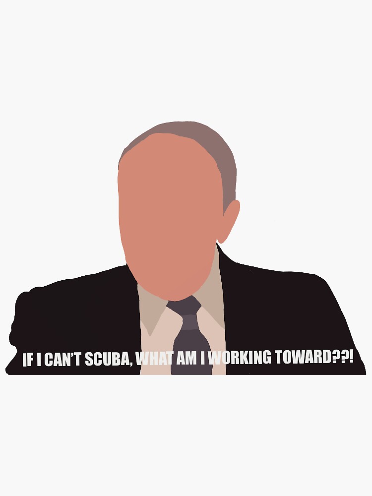 "Creed Scuba Quote" Sticker by angpacheco Redbubble