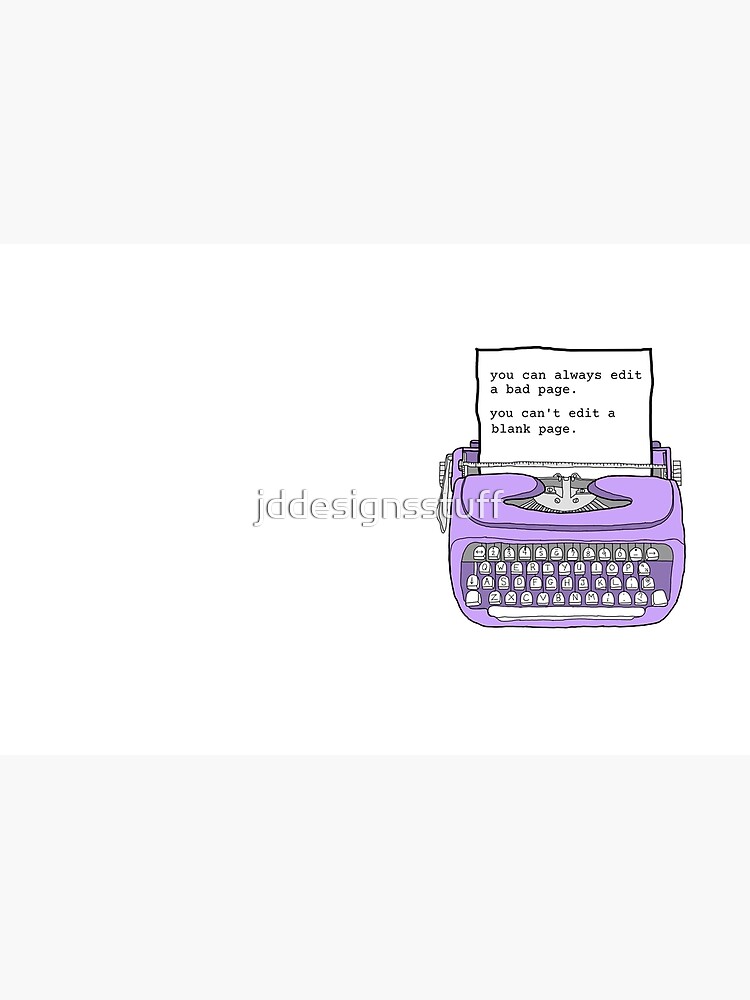 Thumbnail 3 of 3, Journal, Purple Typewriter - Motivational Writing Quotes designed and sold by jddesignsstuff.