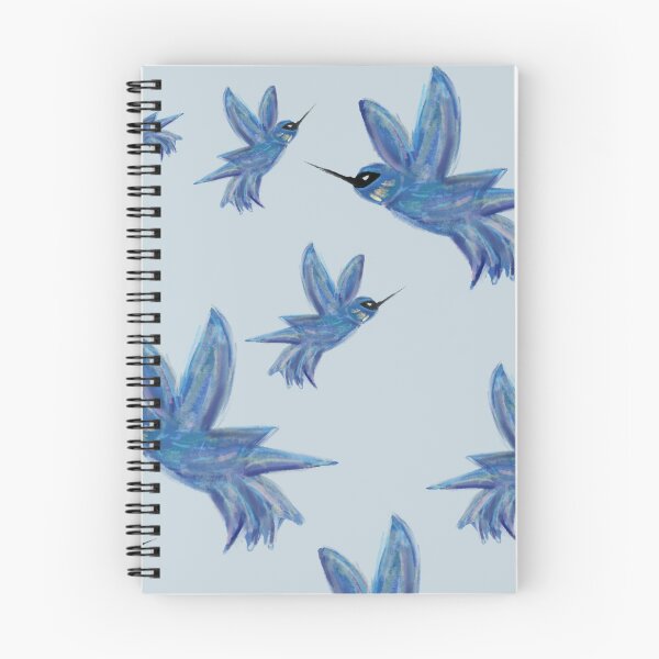 Item preview, blue hummingbirds designed and sold by alisonbbentley.