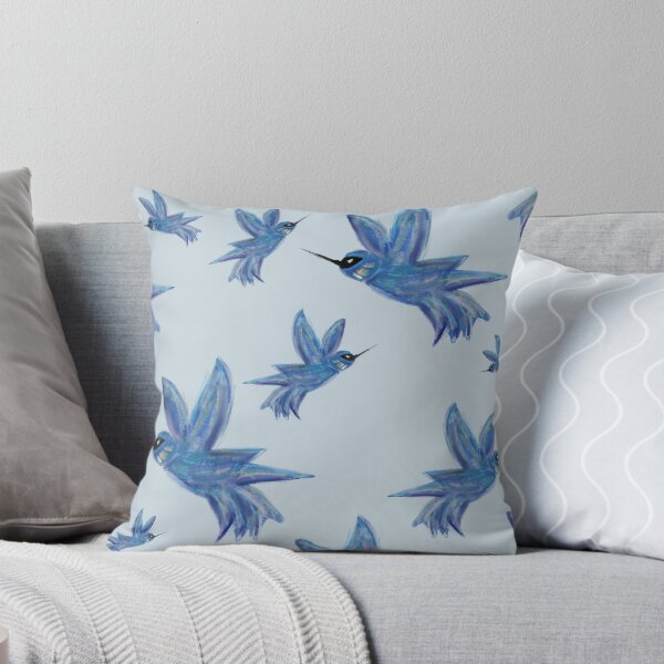 Item preview, blue hummingbirds designed and sold by alisonbbentley.