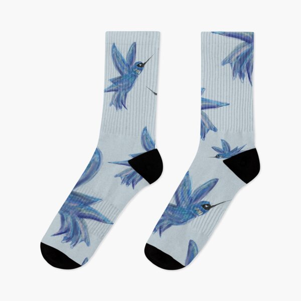 Item preview, blue hummingbirds designed and sold by alisonbbentley.