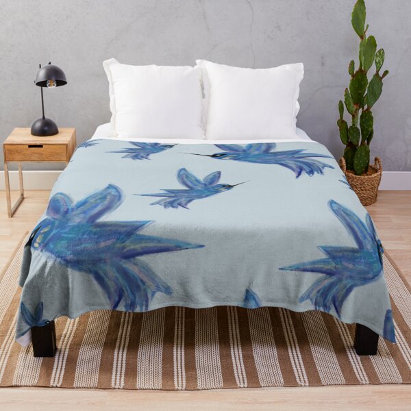 Item preview, blue hummingbirds designed and sold by alisonbbentley.