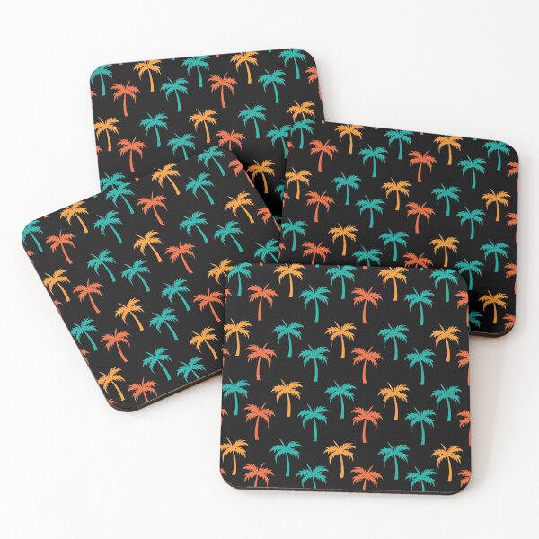 Item preview, Coconut Trees Colorful Pattern designed and sold by PurpleTank.