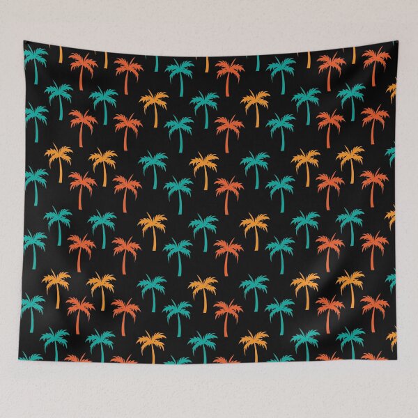 Item preview, Coconut Trees Colorful Pattern designed and sold by PurpleTank.