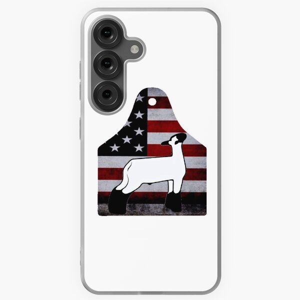 Item preview, American Flag Ear Tag - Market Lamb 1 - NOT FOR RESALE WITHOUT PERMISSION designed and sold by l-oh.