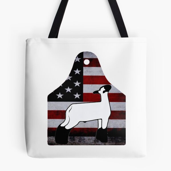 Item preview, American Flag Ear Tag - Market Lamb 1 - NOT FOR RESALE WITHOUT PERMISSION designed and sold by l-oh.