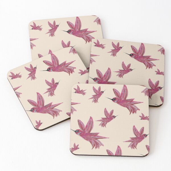 Item preview, pink hummingbirds designed and sold by alisonbbentley.