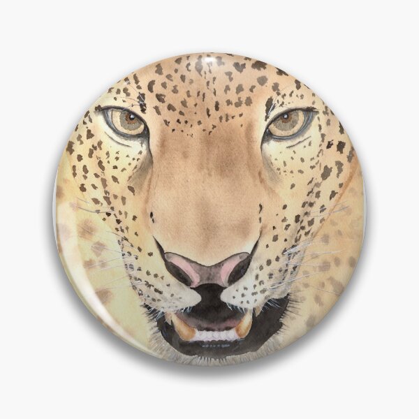 Item preview, Leopard Portrait, Watercolour art designed and sold by mhailittlearts.