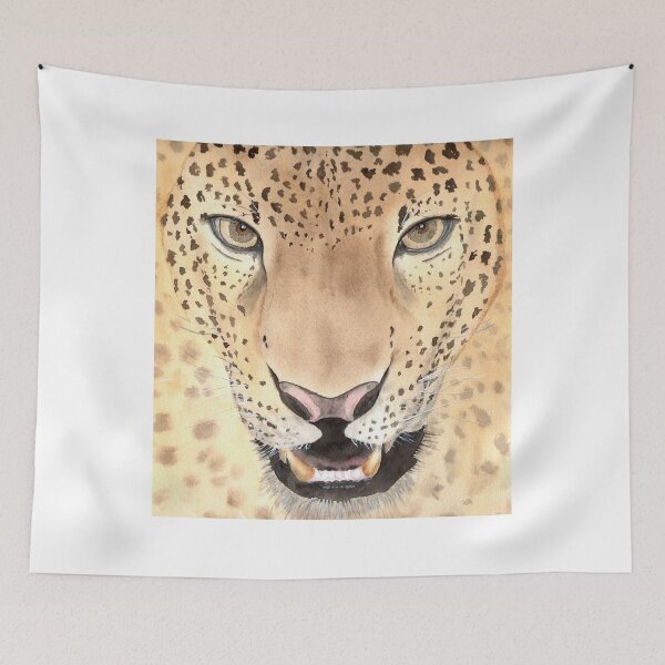 Item preview, Leopard Portrait, Watercolour art designed and sold by mhailittlearts.