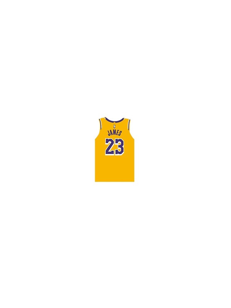 Lebron James Jersey Lakers #23 Sticker for Sale by Lumared