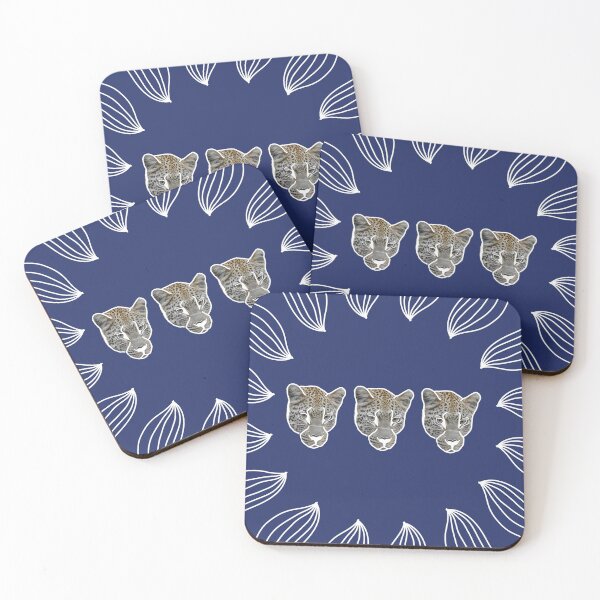 Item preview, navy leopard faces designed and sold by alisonbbentley.