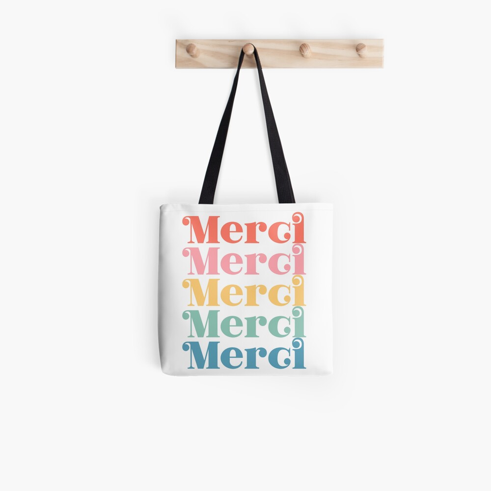 Merci Tote Bag for Sale by artsyfern