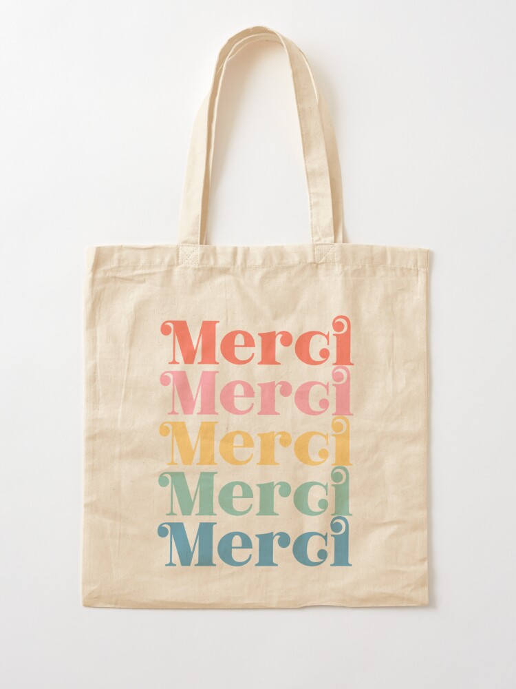 Merci Tote Bag by MrsDeeDesigns