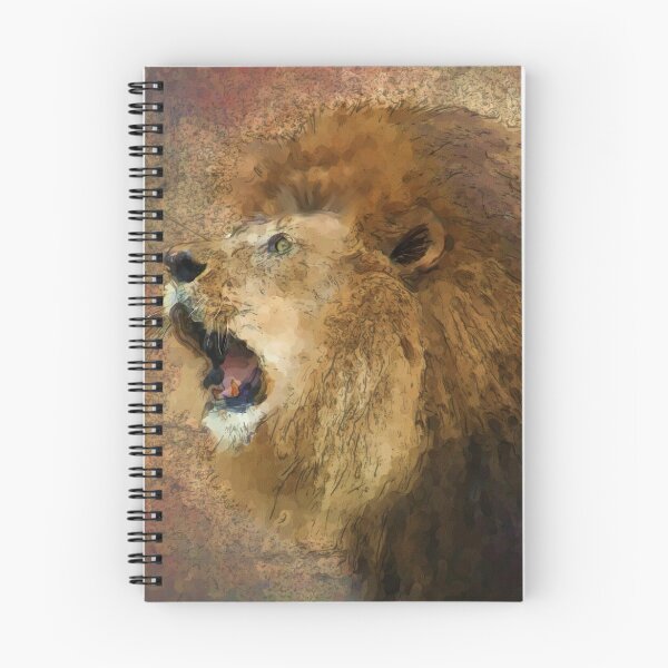 Item preview, Roaring Lion in Watercolor and Ink Painterly designed and sold by NaturesSol.