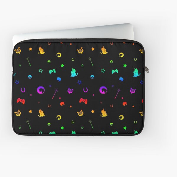 MONOKERUS Pattern - Retro Rainbow Laptop Sleeve