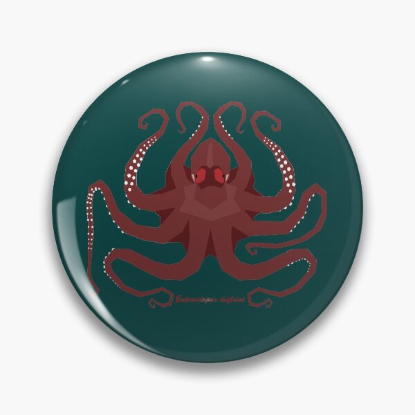 Item preview, Giant Pacific Octopus Geometric Design with Scientific Name Green Background designed and sold by WildByNature.