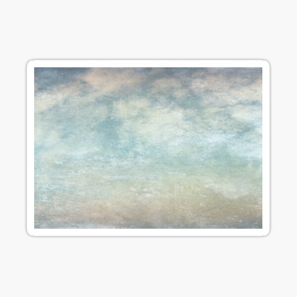 wunderschöne blaue Textur mit Wolken Sticker