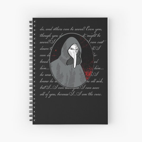 Scp 049 Spiral Notebooks Redbubble - roblox scp 001 testing