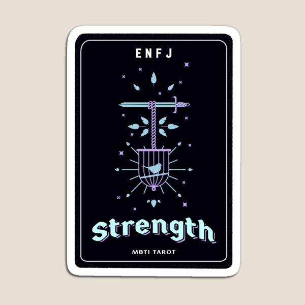Item preview, MBTI Tarot Card: ENFJ - Strength designed and sold by JustMyTypeMBTI.