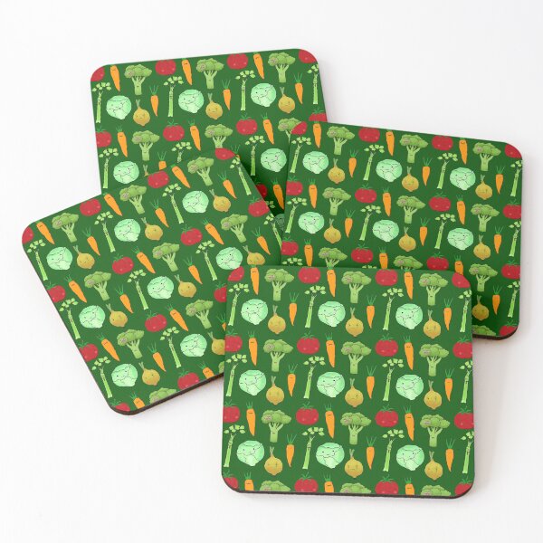 Item preview, Veggie Pattern Dark Green designed and sold by GrousyGirl.