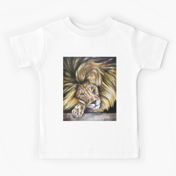 Lion Dad's, father lion protecting cubs Kids T-Shirt for Sale by  HouseOfBigPalms