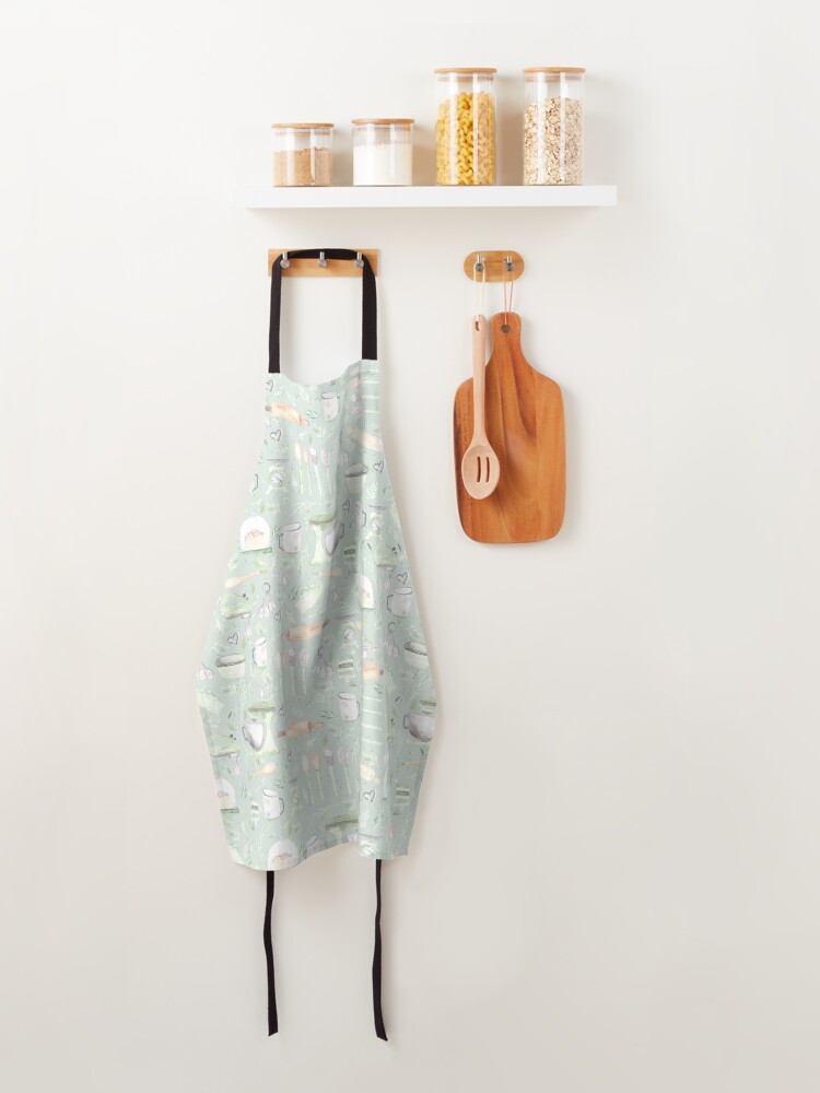 Alternate view of Baking Pattern | Mint Green | Texture Apron