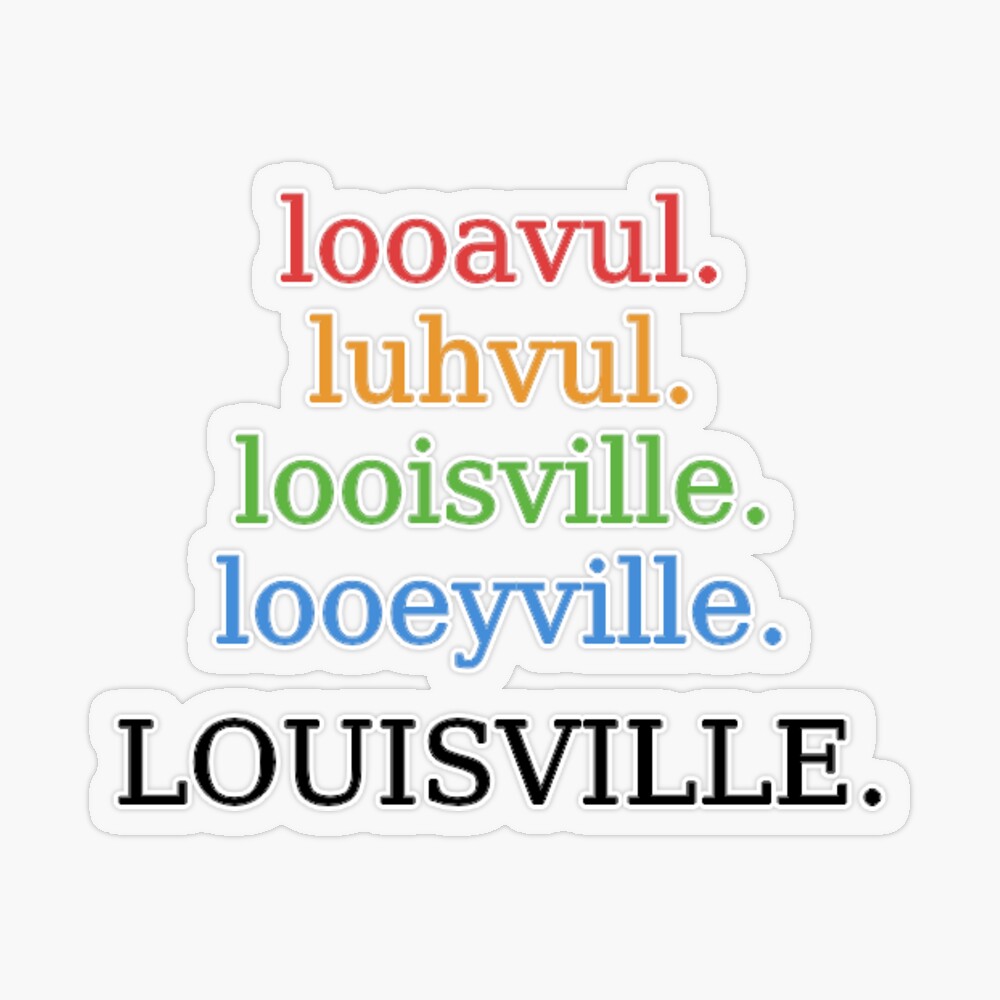LUL VUL Funny Louisville Kentucky Pronunciation Short-Sleeve Unisex  sweatshirt Kentucky Gift - Bluefink