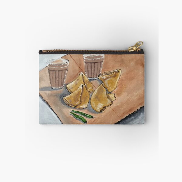 Item preview, Indian street food samosa Chai art designed and sold by Abha-Hues.