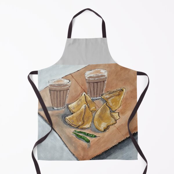 Item preview, Indian street food samosa Chai art designed and sold by Abha-Hues.
