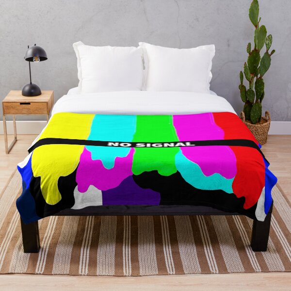 melted, no signal Throw Blanket
