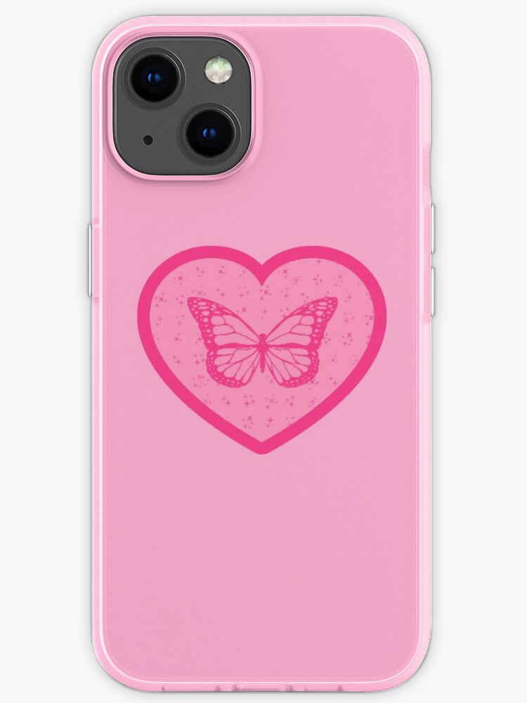 Y2k Pink Butterfly Heart Iphone Case For Sale By Cowgirlcc Redbubble