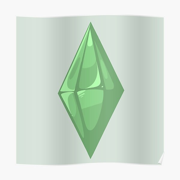 Default The Sims Plumbob Poster By Xbrokenbonex Redbubble