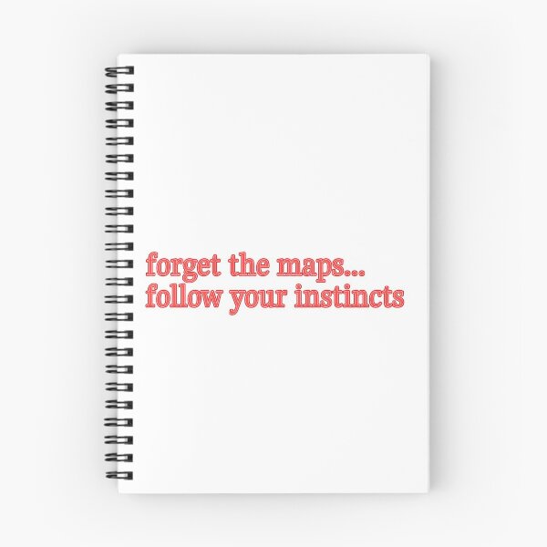 Item preview, forget the maps follow your instincts sticker designed and sold by Dhuffer.