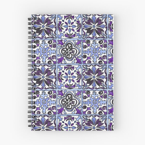 Item preview, Purple Spanish Tiles designed and sold by watercolornikki.