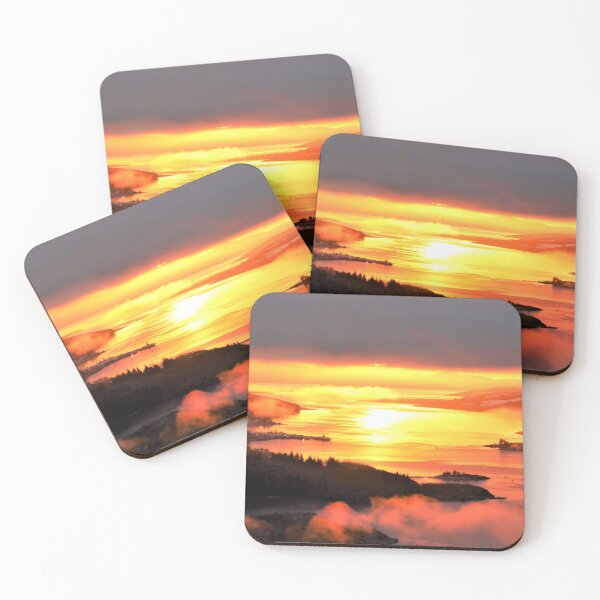 Item preview, Winter sunrise on the Kyles of Bute designed and sold by AnneMcNaughton.