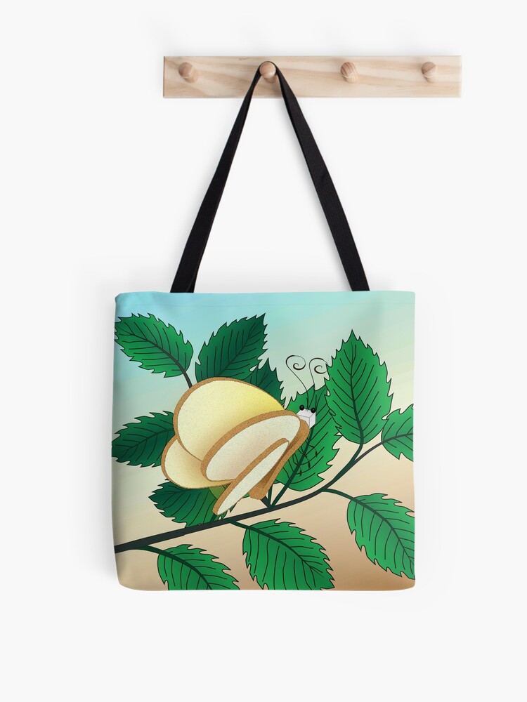 Looking Glass Insects Bread And Butterfly Tote Bag By Marymarice Redbubble