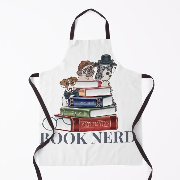 Artikelvorschau, Buch Nerd Hipster Dogs Funny Geek entworfen und verkauft von AZGuzmans.