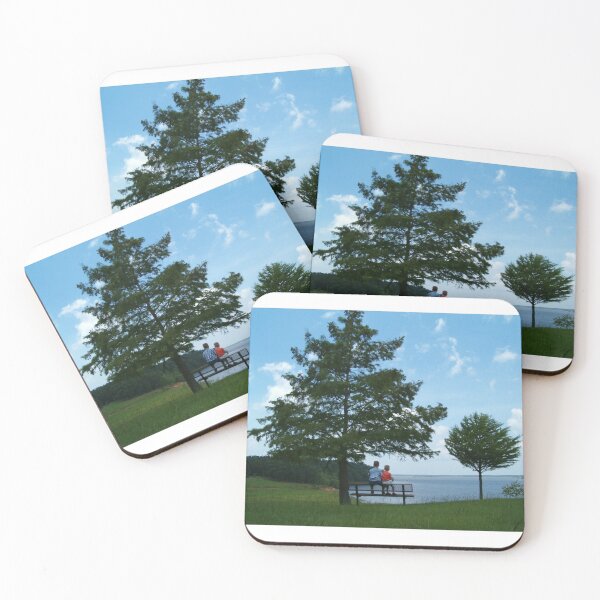 Item preview, Boys on a bench by the lake designed and sold by Paula Betz.
