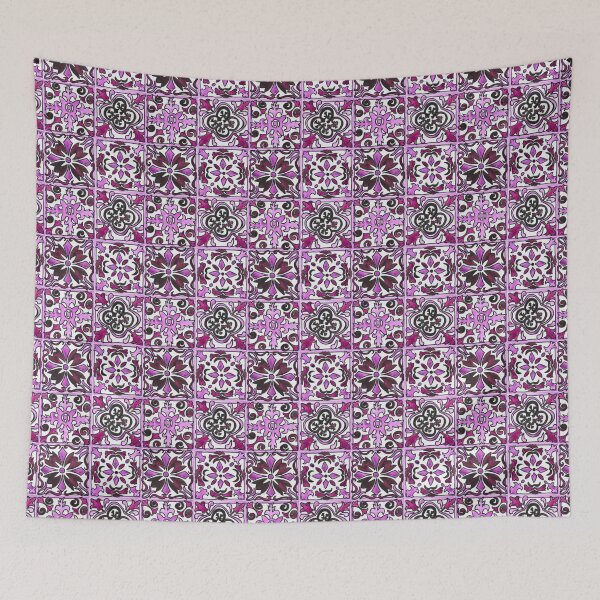 Item preview, Pink Spanish Tiles designed and sold by watercolornikki.