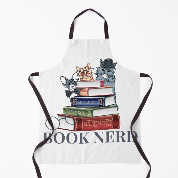 Artikelvorschau, Buch Nerd Hipster Cats Funny Geek entworfen und verkauft von AZGuzmans.