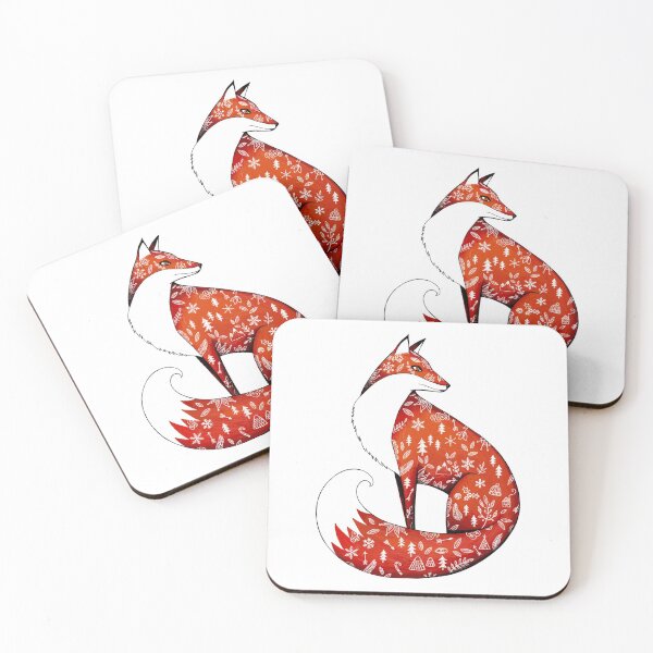 Item preview, The tattooed fox - illustration designed and sold by JustineLecouffe.