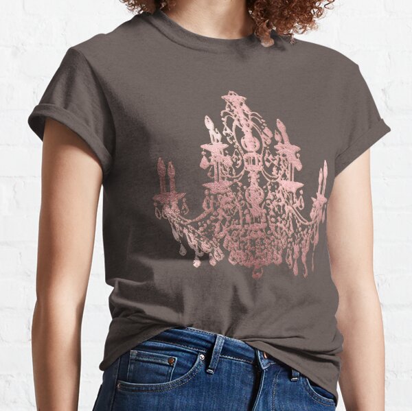 Faux Rose Gold Chandelier Classic T-Shirt