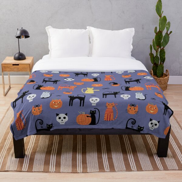 Aperçu de l'œuvre Halloween Chats et Citrouilles créée et vendue par squirrell.