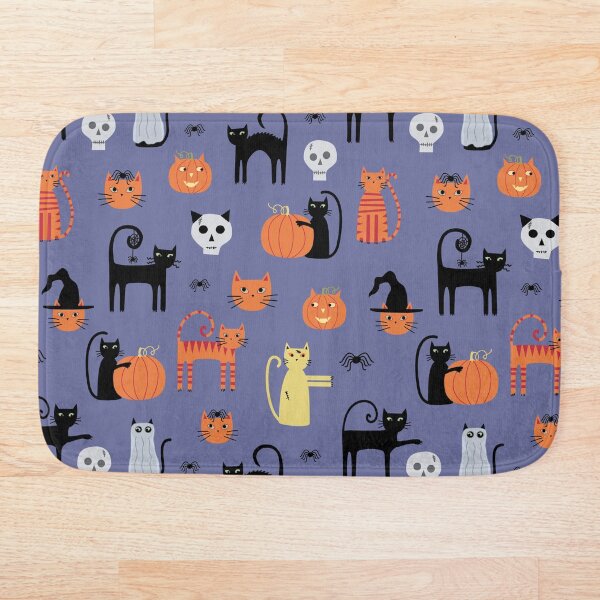 Item preview, Halloween Cats and Pumpkins designed and sold by squirrell.