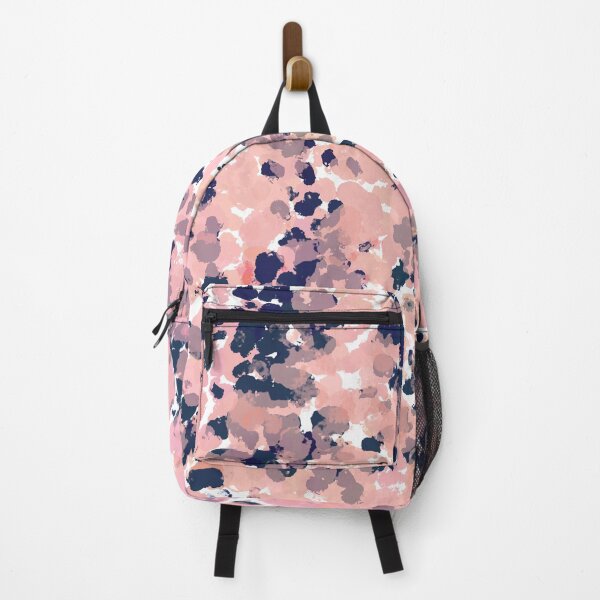 Item preview, Smudgy Painted Abstract Pattern in Navy Blue, Pink, Blush, and White designed and sold by kierkegaard.