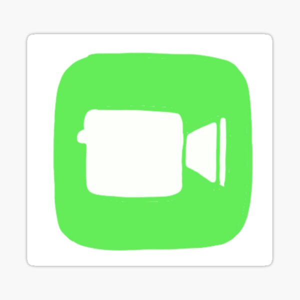 "Facetime App" Sticker for Sale by piperdooley Redbubble