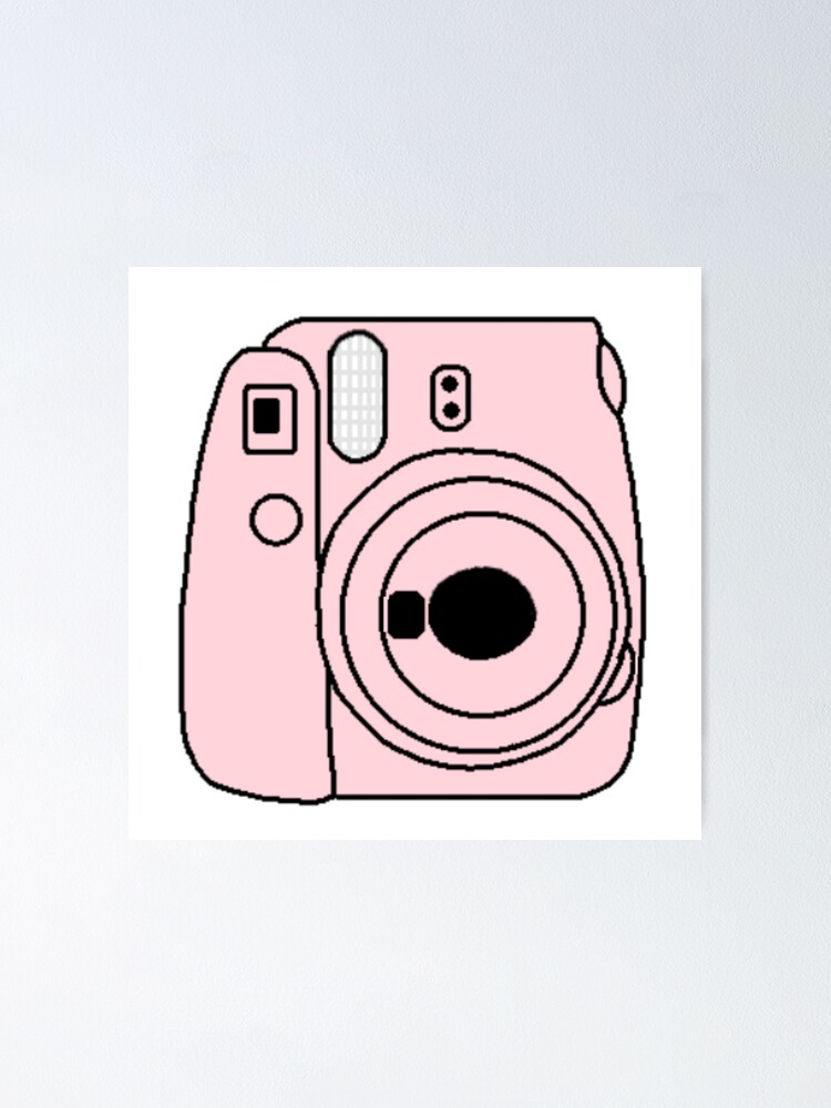 pink polaroid camera aesthetic