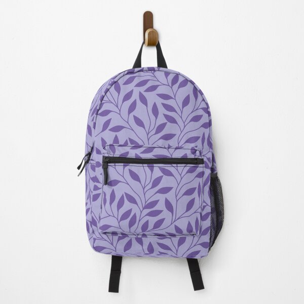 Item preview, Leaves pattern purple designed and sold by Kamiri.