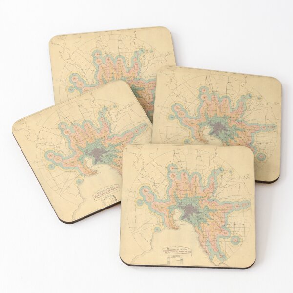 Item preview, Vintage Melbourne Railway Transit Time Map (1922) designed and sold by BravuraMedia.