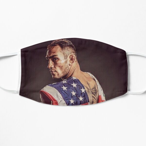 Tony Ferguson luchador de MMA con la bandera americana Mascarilla plana